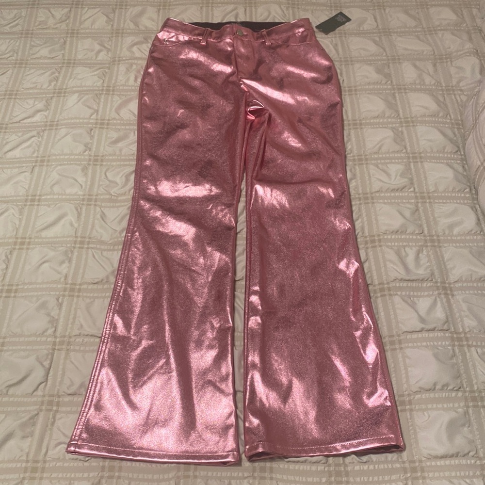 Wild Fable TARGET Pink Metallic Flare Pants